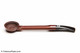 Falcon Brown Extra Slight Bent Tobacco Pipe Stem Left Side