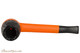 Nording Eriksen Keystone Orange Stem Rustic Bowl Tobacco Pipe Top