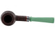 Reum Striped Green Egg Sandblast Tobacco Pipe 101-7761 Top