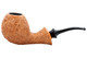 Kristiansen YYY Sandblast Bent Apple Tobacco Pipe 101-7808 Left